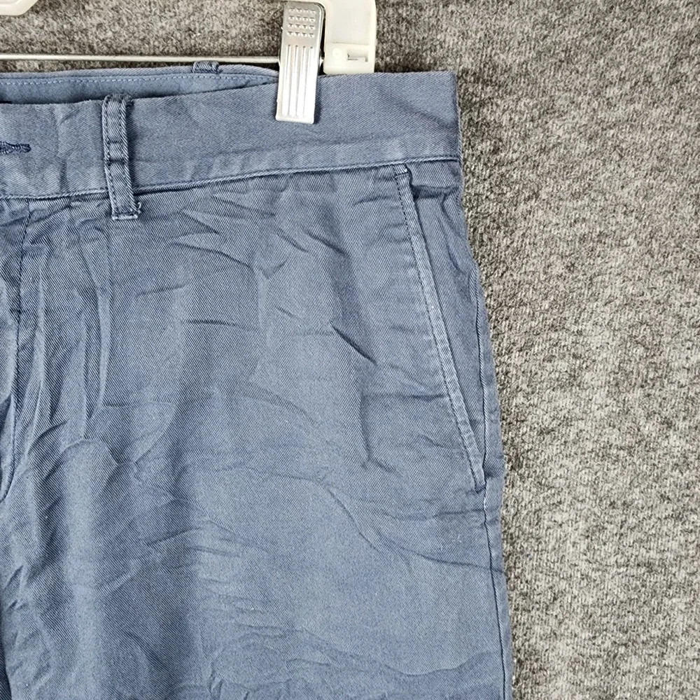 J Crew Chino Pants Mens 34x34 Blue Gray Straight‎ Leg Cotton Twill Casual Work